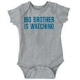 thumbnail image 1 of Big Brother is Watching Funny Lil Bro Romper Boys or Girls Infant Baby Brisco Brands NB, 1 of 6