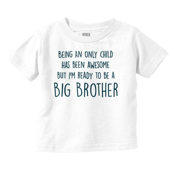 Big Brother's New Baby Announcement Youth T Shirt Tee Boys Infant Toddler Brisco Brands 12M
