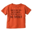 thumbnail image 1 of Big Brother's New Baby Announcement Youth T Shirt Tee Boys Infant Toddler Brisco Brands 18M, 1 of 5