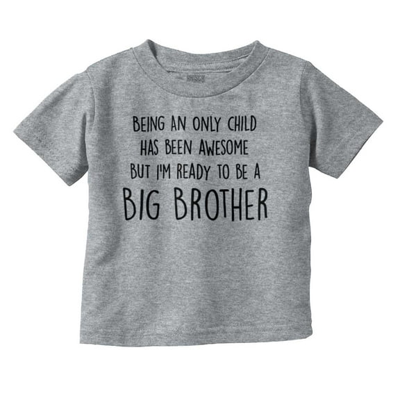 Big Brother's New Baby Announcement Youth T Shirt Tee Boys Infant Toddler Brisco Brands 3T
