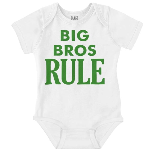 Big Brothers Rule Oldest Bro Funny Bodysuit Jumper Boys Infant Baby Brisco Brands 6M