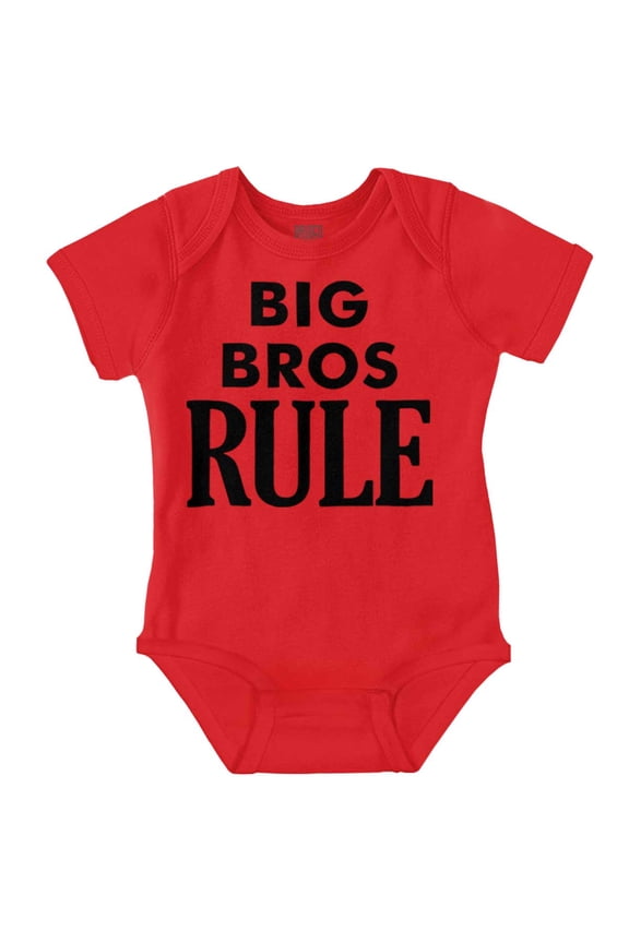 Big Brothers Rule Oldest Bro Funny Bodysuit Jumper Boys Infant Baby Brisco Brands NB