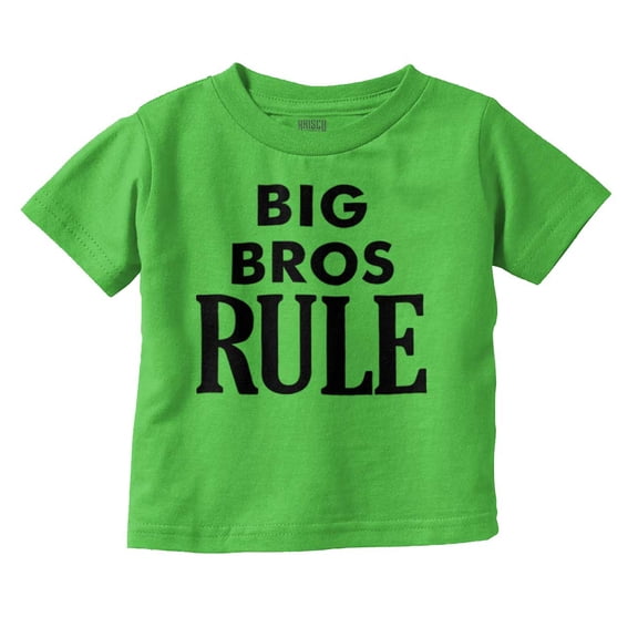 Big Brothers Rule Oldest Bro Funny Youth T Shirt Tee Boys Infant Toddler Brisco Brands 4T