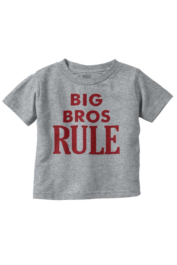 Big Brothers Rule Oldest Bro Funny Youth T Shirt Tee Boys Infant Toddler Brisco Brands 5T