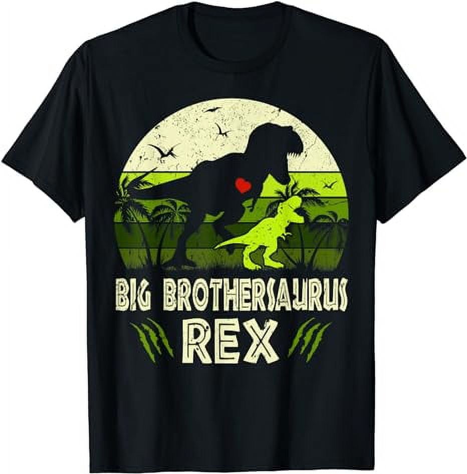 Big Brothersaurus T Rex Dinosaur Big Brother Saurus Family T-Shirt ...