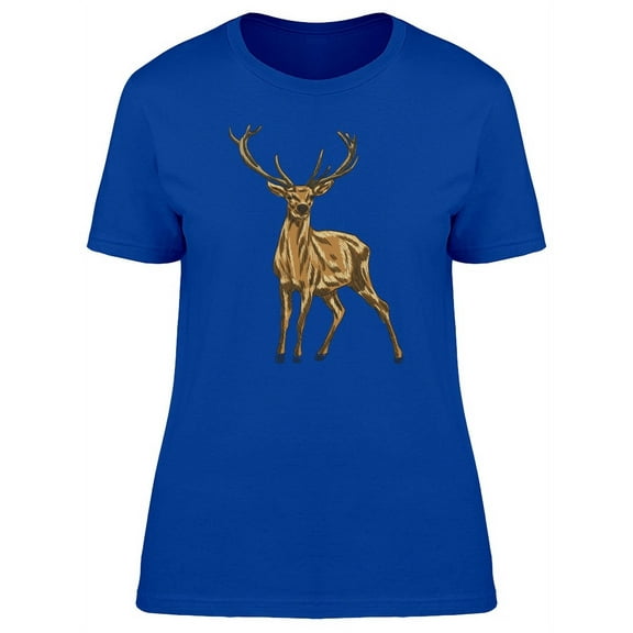 Big Brown Deer T-Shirt Men -Image by Shutterstock, Male Large
