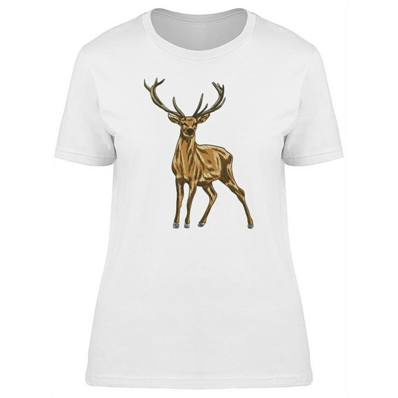 Big Brown Deer T-Shirt Men -Image by Shutterstock, Male Small
