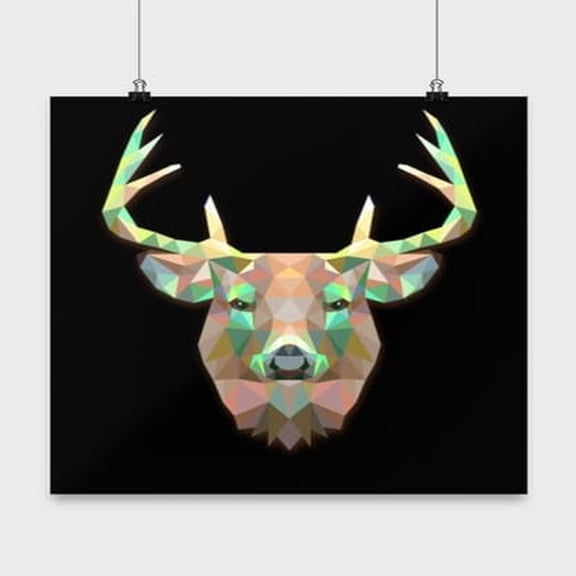 Big Buck Deer Wall Art - Hunting Enthusiasts - 13x13 Poster Print - Rustic Decor