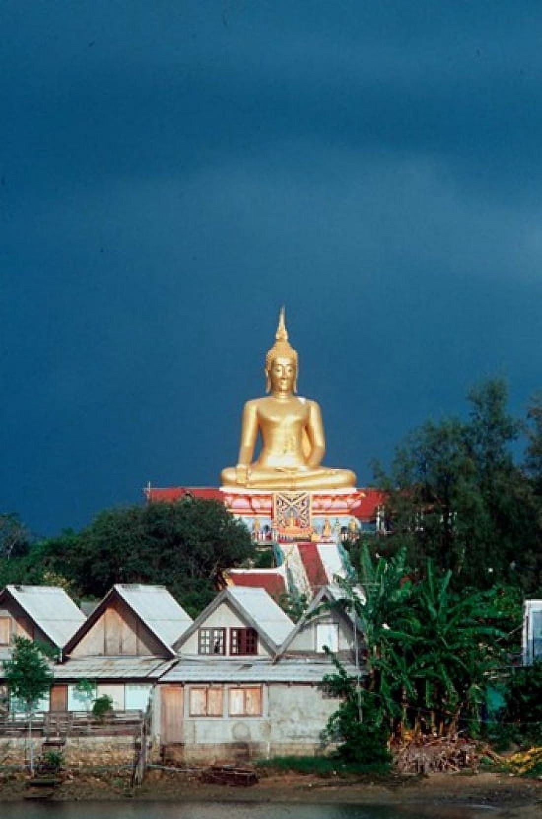 Big Buddha Buddhist Temple Thailand Canvas Art - Russell Gordon DanitaDelimont (17 x 26)