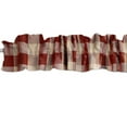 thumbnail image 1 of Big Buffalo Checkered Poplin Curtain Sleeve Topper Window Treatment, 1 of 11