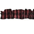 thumbnail image 1 of Big Buffalo Checkered Poplin Curtain Sleeve Topper Window Treatment, 1 of 10