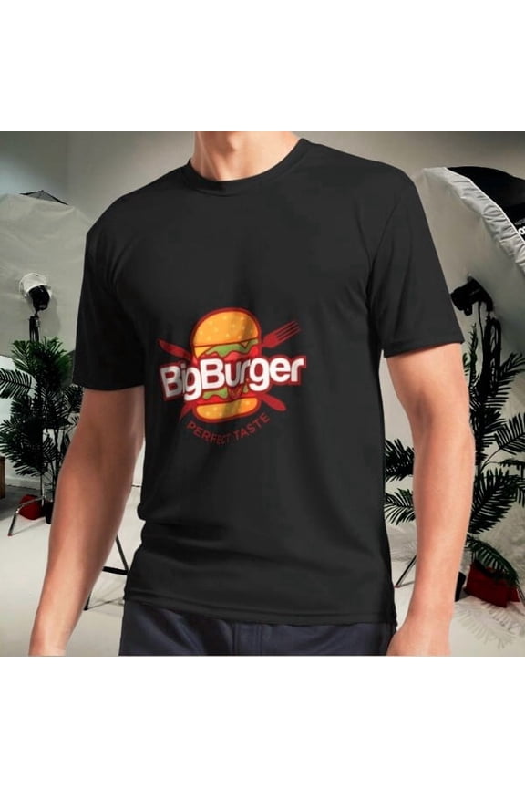Big Burger Active T-Shirt Logo Men's T-Shirt Funny Size S to 5XL