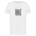 thumbnail image 1 of Big Burger In B&W T-Shirt Men -Image by Shutterstock, Male XX-Large, 1 of 2