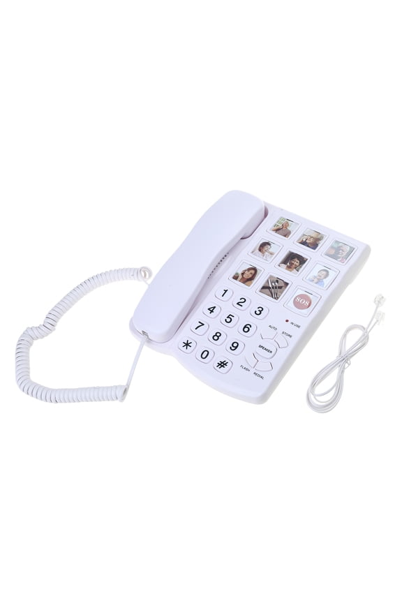 Big Button Landline Phone Telephone With Hands Freely Speaking and Speed Dials for Seniors Landline Phone