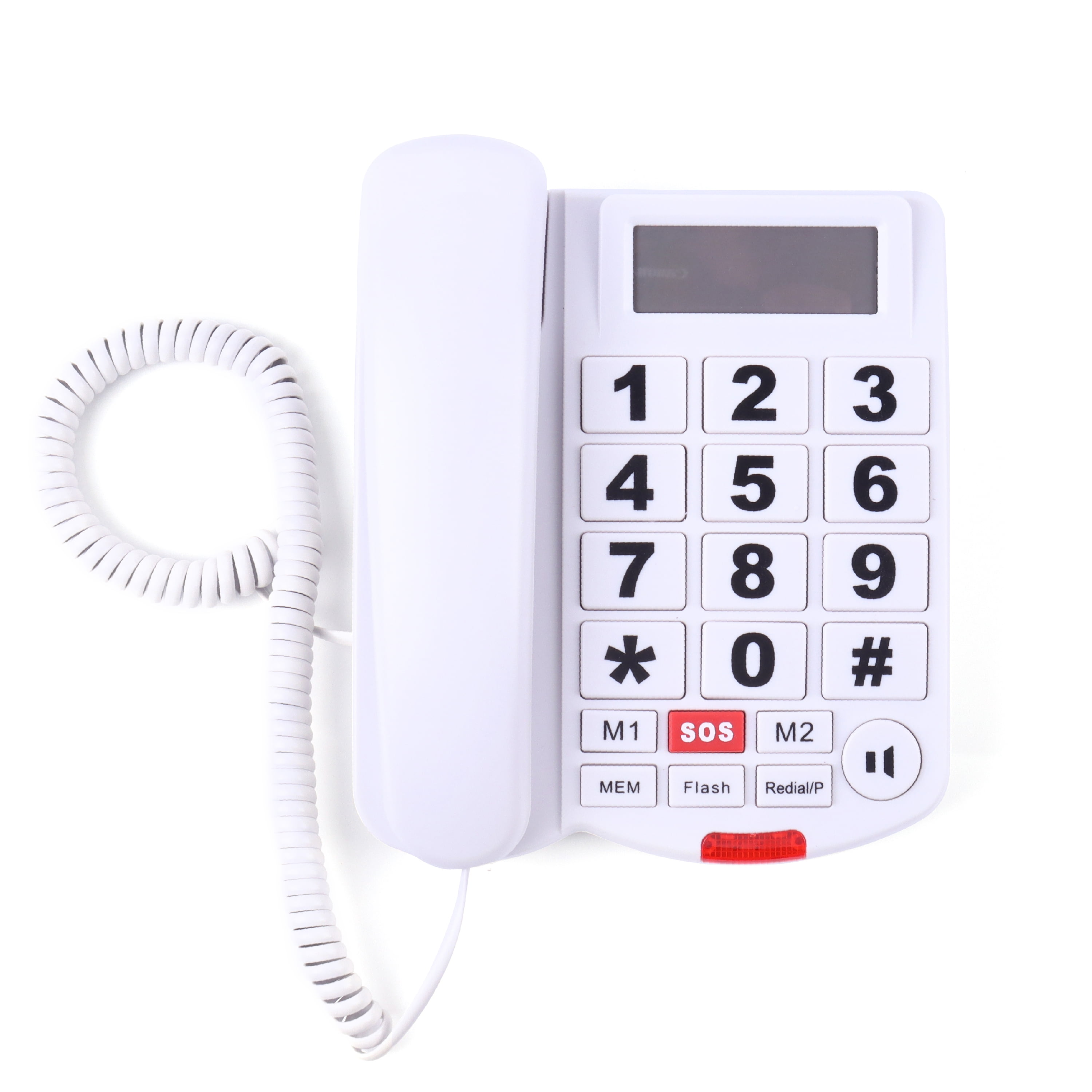 Big Button Landline Telephone for Seniors, with Larger Ringtones, One