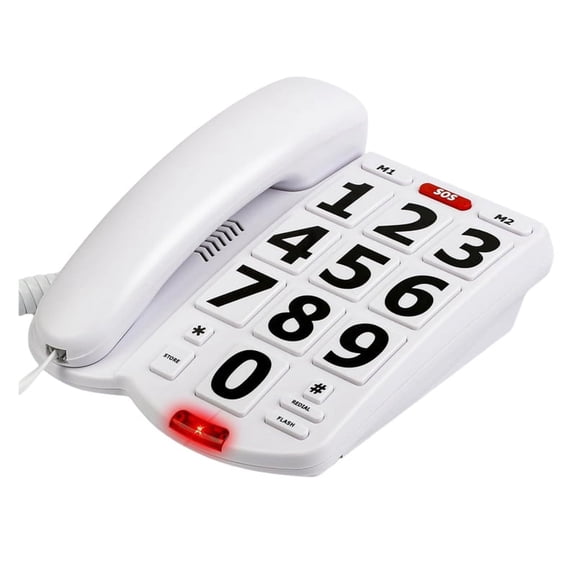 Big Button Phone for Elderly Seniors, Home Land Line Phone