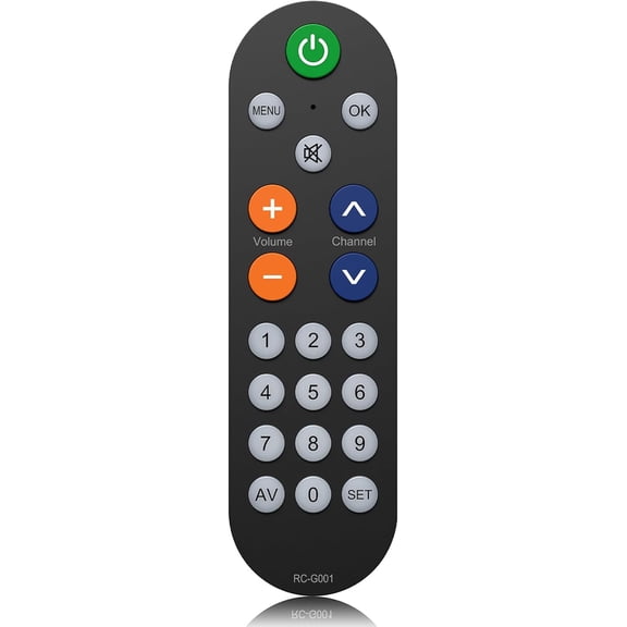 Big Button Universal Remote for All TV Remote and All Equipment, Learning Remote Control - The Original Remote Control is Required for Setup