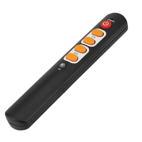 Big Buttons 6 Keys Universal Learning Remote Control, Compatible with TV STB DVD HiFi VCR, Smart Infrared Controller