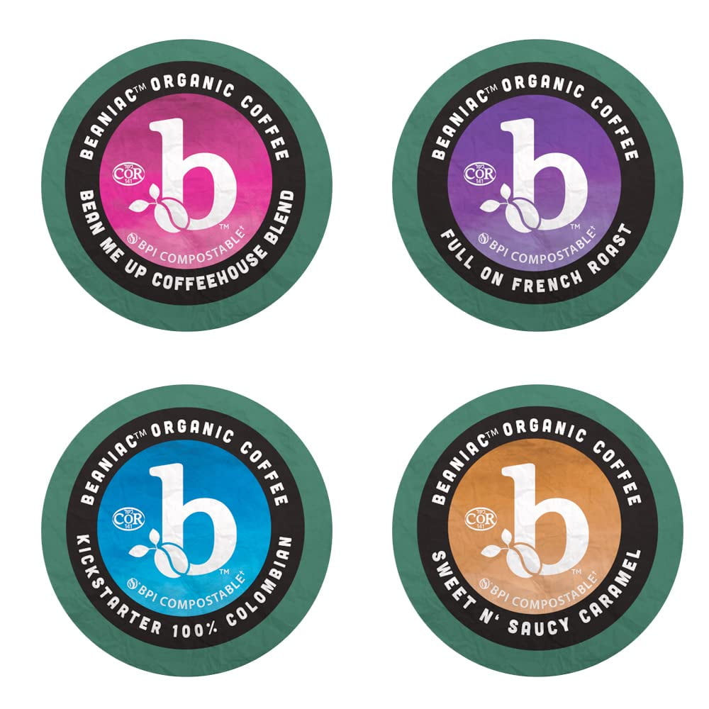 Big Buzz Variety Pack, Single Serve Compostable K Cup Coffee Pod