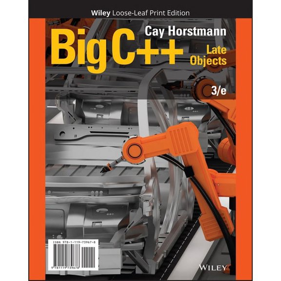 Big C++: Late Objects, (Loose Leaf)