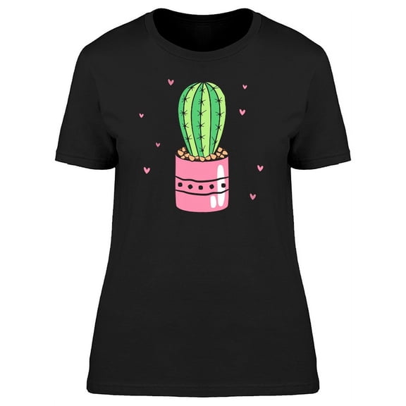 Big Cactus With Ethnic Pot T-Shirt Women -Image by Shutterstock, Female Large