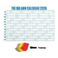 thumbnail image 1 of The Big A Calendar 2026, 2026 Yearly Wall Calendar Dry Erase, 12 Months Large Wall Calendar 2026, Dry Erase with Pen and Colored Stickers, Interesting and Practical, 4x3 Feet, Blue, 1 of 7