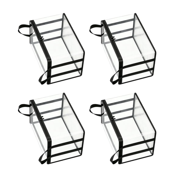 Big Capacity Clear Plastics Box Oversized Clothes Container Home Organization Boxes For Clothes And Blankets