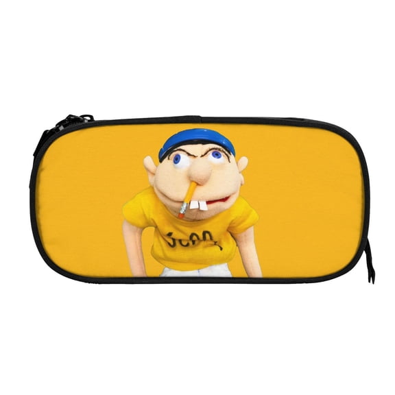 Big Capacity Pen Cases SML Jeffy Pencil Bag Zipper Closure Organizer Box