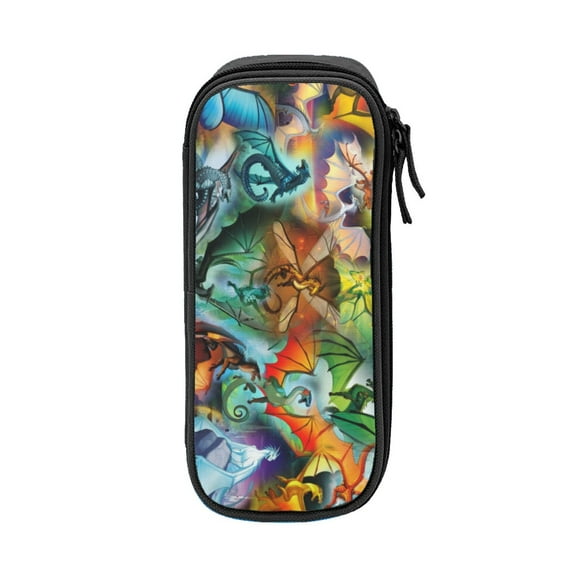 Big Capacity Pen Cases Wings of Fire Pencil Bag Zipper Closure Organizer Box