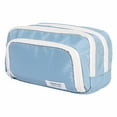 thumbnail image 1 of Big Capacity Pencil Case 3 Compartments Large Pencil Pouch Pen Bag Pencil Box Holder Organizer Simple Storage Aesthetic Stationery Cosmetic for Adults Men Women Office Essentials, 1 of 4