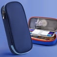 thumbnail image 1 of Big Capacity Pencil Case Durable Zipper Soft Quilted Pen Storage Pouch Aesthetic Stationery Bag For Teen Girls Men Women Office Use, 1 of 7