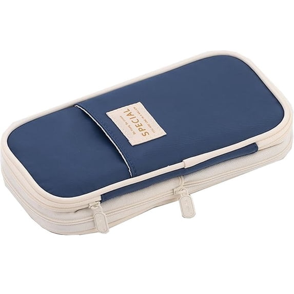 Large Storage Pencil Case Pen Bag with Zipper Big Capacity Pouch Organizer for Office Travel Holder Box