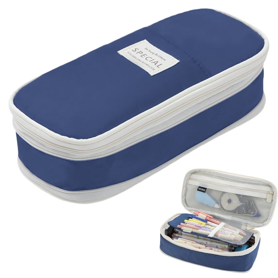 Big Capacity Pencil Case Large Pencil Pouch Stationery Pen Bag for classroom supplies, 1pcs