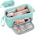 thumbnail image 1 of Big Capacity Pencil Case Large Storage Pencil Pouch Canvas Handheld Pen Bag, 1 of 7