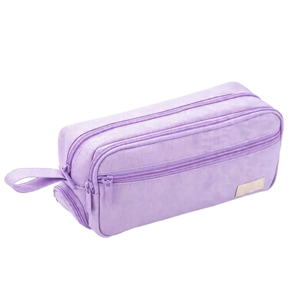 Big Capacity Pencil Case, Neat Divided Storage Structure, Practical Organizer For School, Office & Everyday Personal Supplies (Purple)