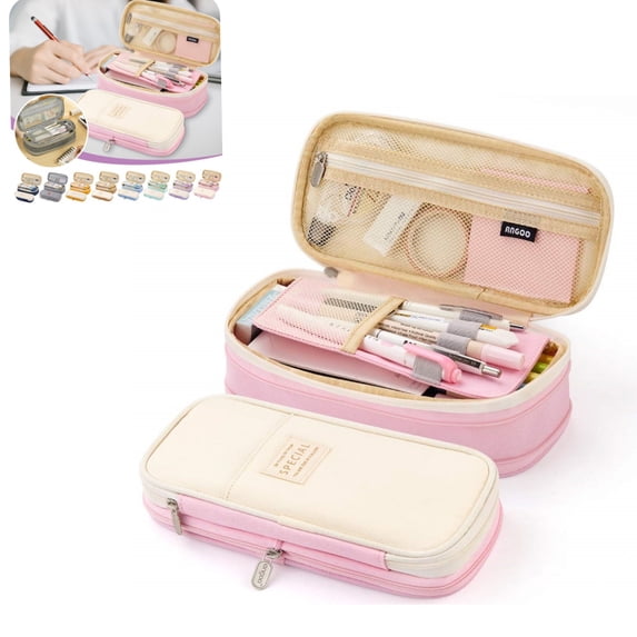 Big Capacity Pencil Pen Case Office College Classroom Large Storage High Capacity Bag Pouch Holder Box Organizer