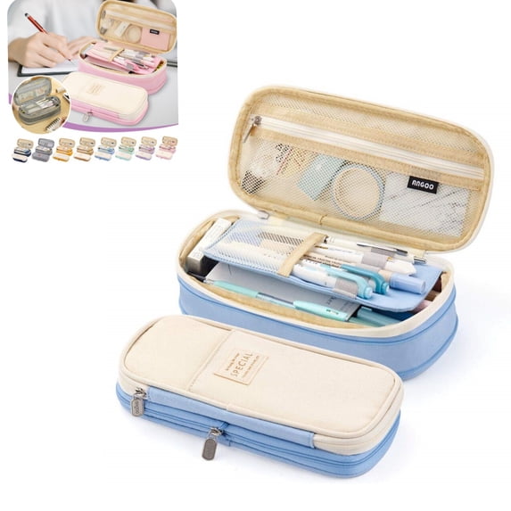 Big Capacity Pencil Pen Case Office College Classroom Large Storage High Capacity Bag Pouch Holder Box Organizer