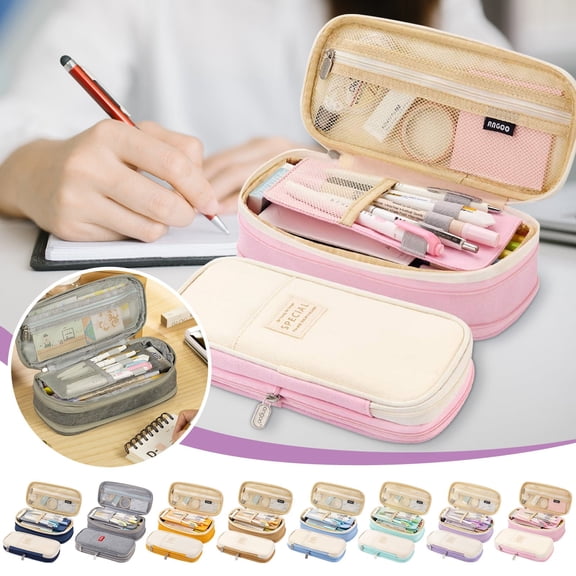 Big Capacity Pencil Pen Case Office College Holder Box Organizer