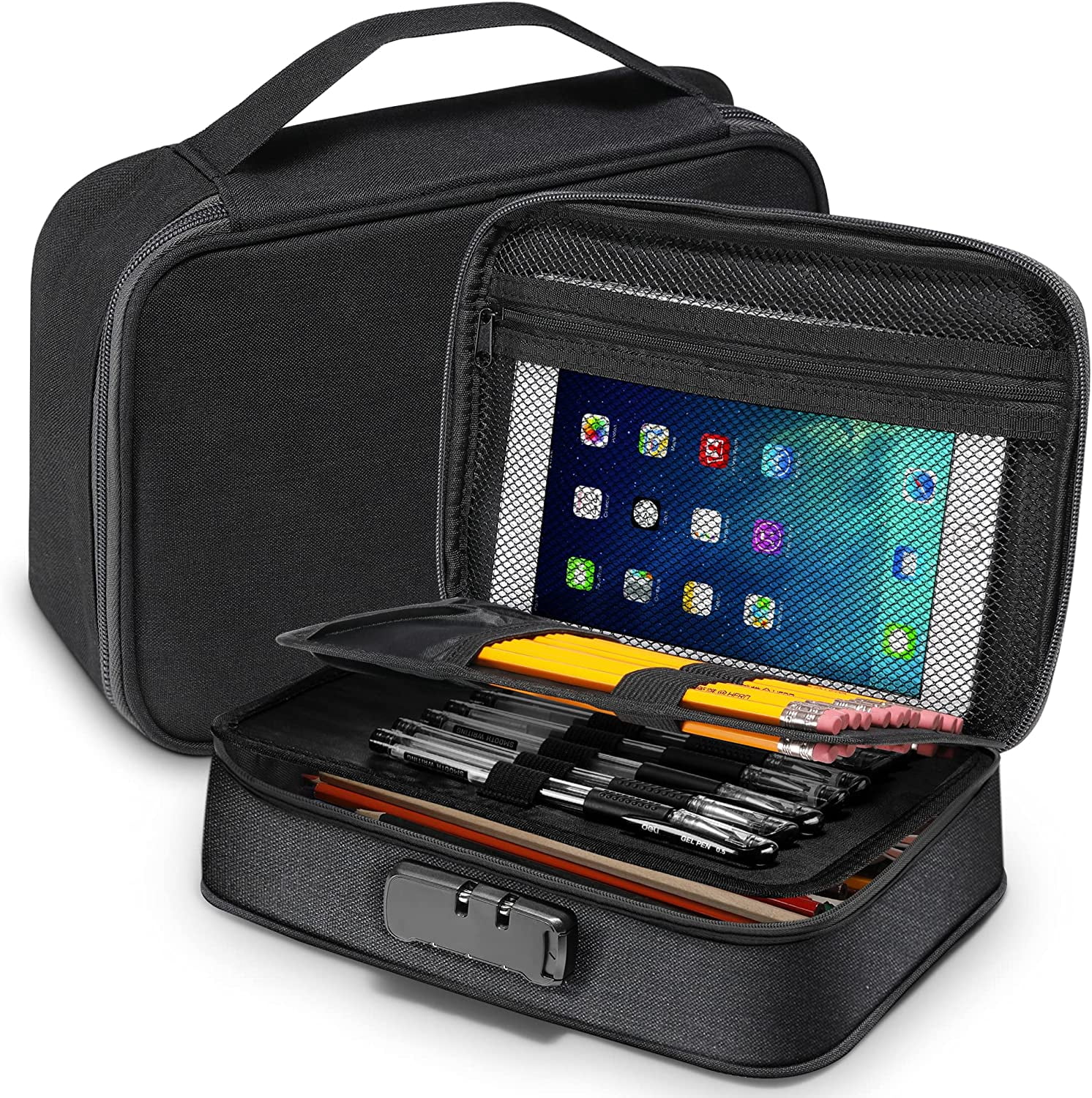 Big Capacity Storage Pouch Marker Pen Pencil Case Simple Stationery Bag