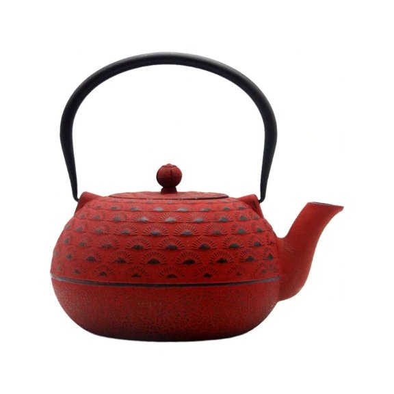 Big Cast Iron Teapot Tea Kettle Cast Iron Teapot With Stainless Steel Infuser For Stovetop 1800mlTeapot002
