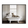 thumbnail image 1 of Stupell Industries Big Cat Cheetah Bath Time Black Framed Giclee Art, design by Sasha, 1 of 8