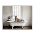 thumbnail image 1 of Stupell Industries Big Cat Cheetah Bath Time Gray Framed Giclee Art, design by Sasha, 1 of 8