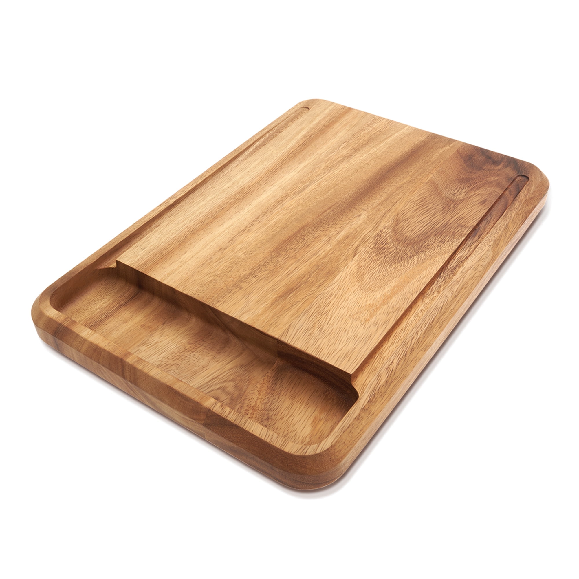 Acacia Wood Rectangular Bread Board with Juice Groove