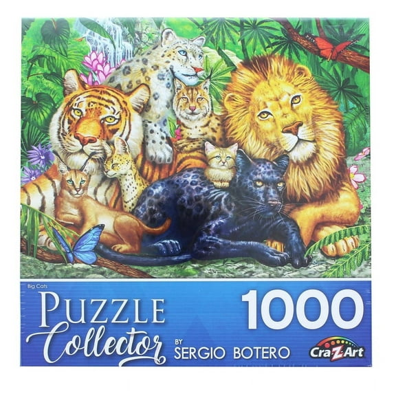 Big Cats 1000 Piece Jigsaw Puzzle