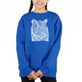 thumbnail image 1 of Big Cats - Girl's Word Art Crewneck Sweatshirt, 1 of 3