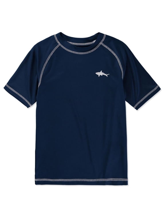 Boys 12-24 Months Shark Rash Guard Short Sleeve
