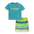 thumbnail image 1 of Big Chill Boys' 2-Piece Shark Rashguard Swim Set Color: blue Size: 10 - 12, 1 of 1