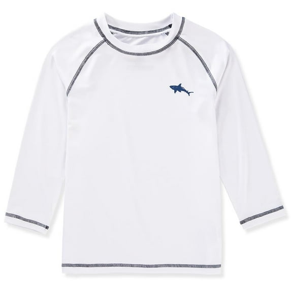 Big Chill Boys 2T-18 Shark Rash Guard Short Sleeve Long Sleeve Rashguard Swim Shirt UPF 50+