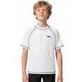 thumbnail image 1 of Big Chill Boys 2T-18 Shark Rash Guard Short Sleeve Long Sleeve Rashguard Swim Shirt UPF 50+, 1 of 7