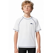 Big Chill Boys 2T-18 Shark Rash Guard Short Sleeve Long Sleeve Rashguard Swim Shirt UPF 50+